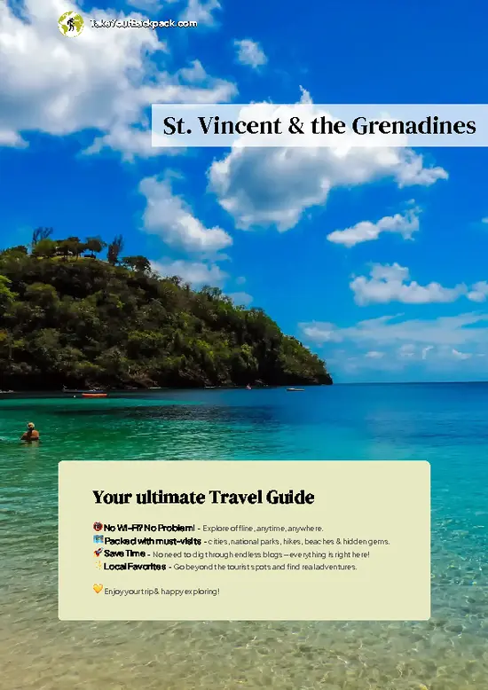 example page 0 from our offline Travel Guide for Saint Vincent and the Grenadines